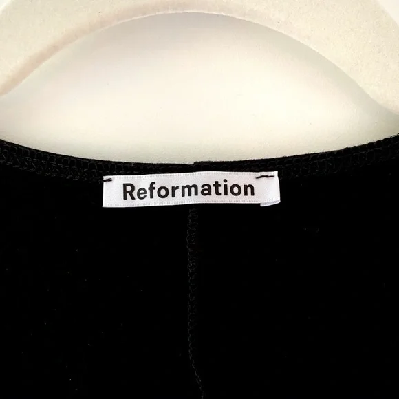 NWOT | Reformation Troye Knit Bodysuit Deep Plunge Size L - Picture 6 of 6